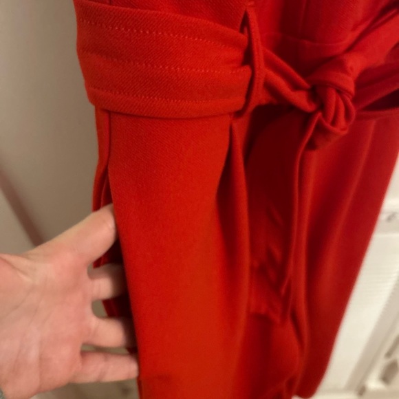 Anthropologie Cathy Structured Wide Leg Jumpsuit in red XS - Picture 7 of 7